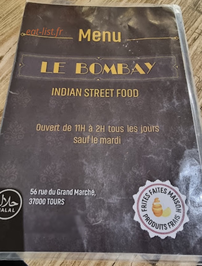 Le Bombay — carte page 1