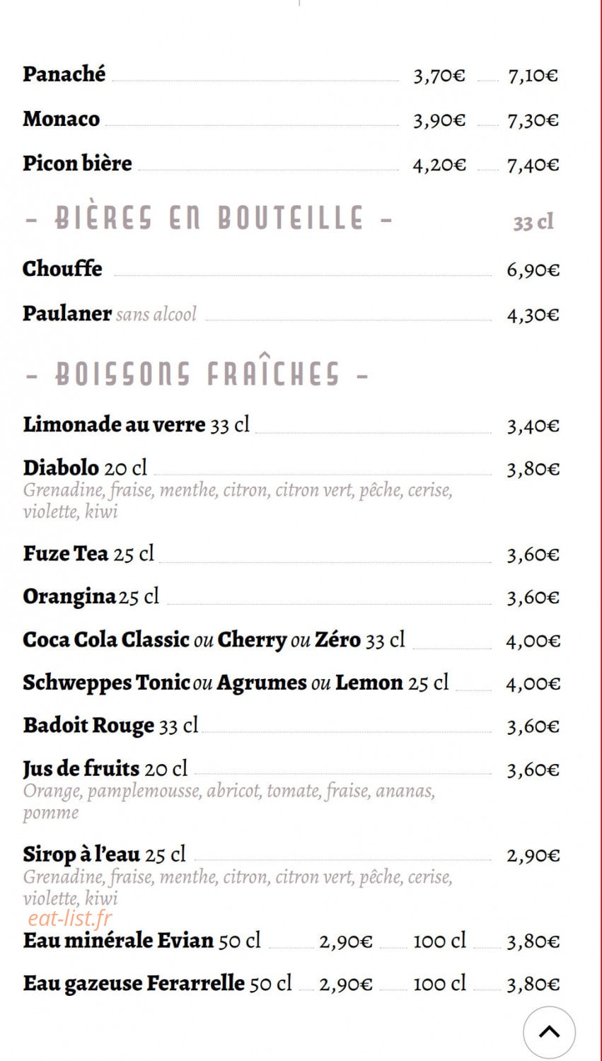 Le Cappucino — carte page 15