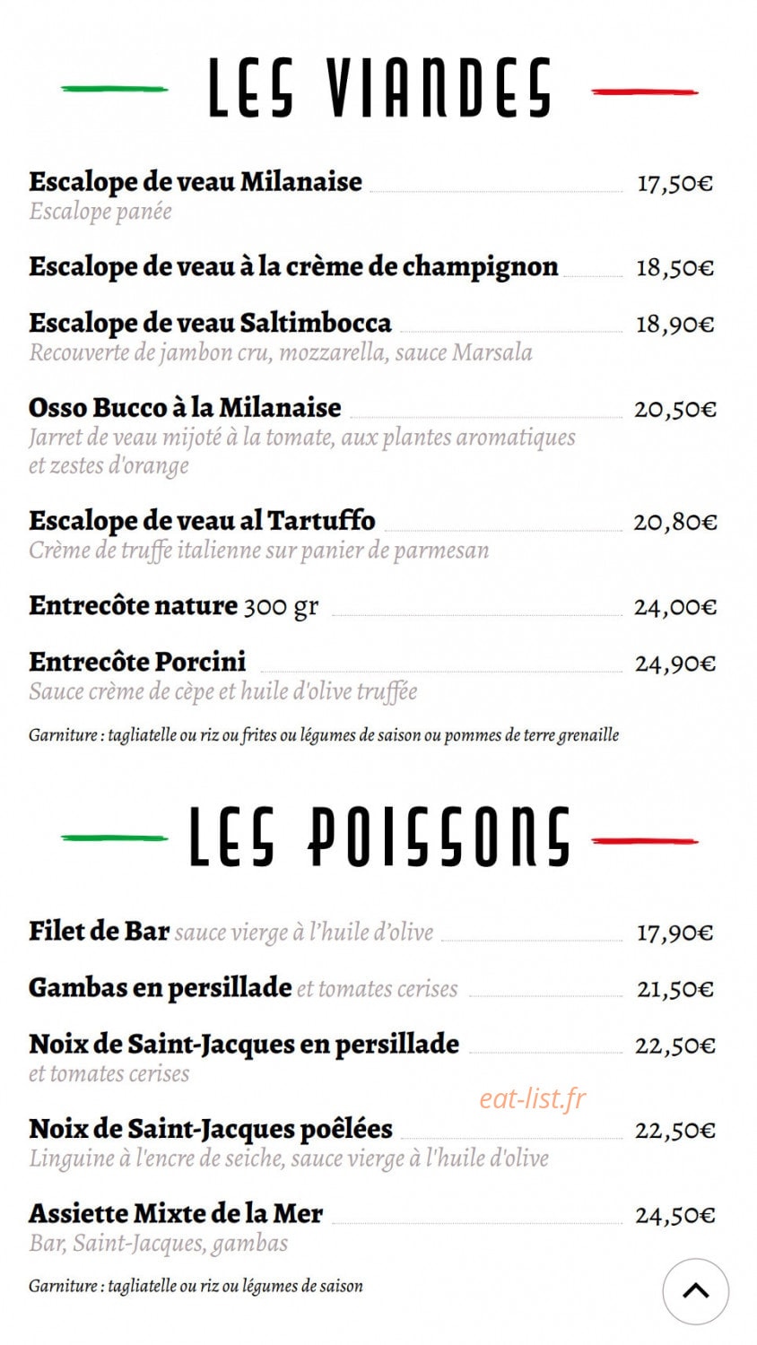 Le Cappucino — carte page 8