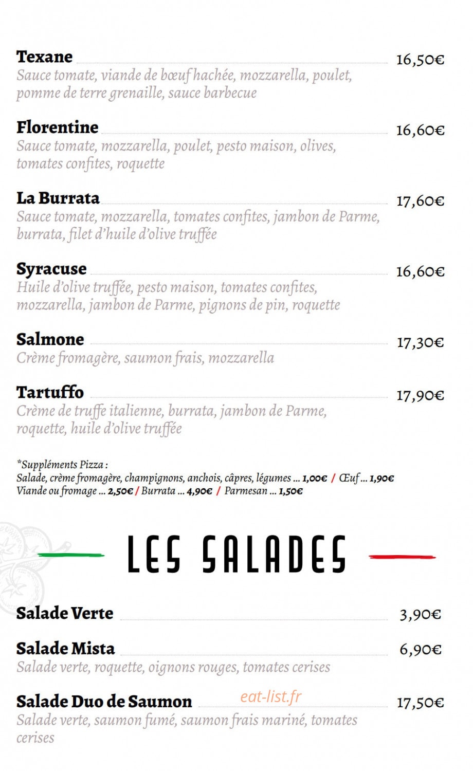 Le Cappucino — carte page 6