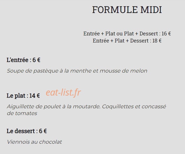 Le Céci’Bon — carte page 2