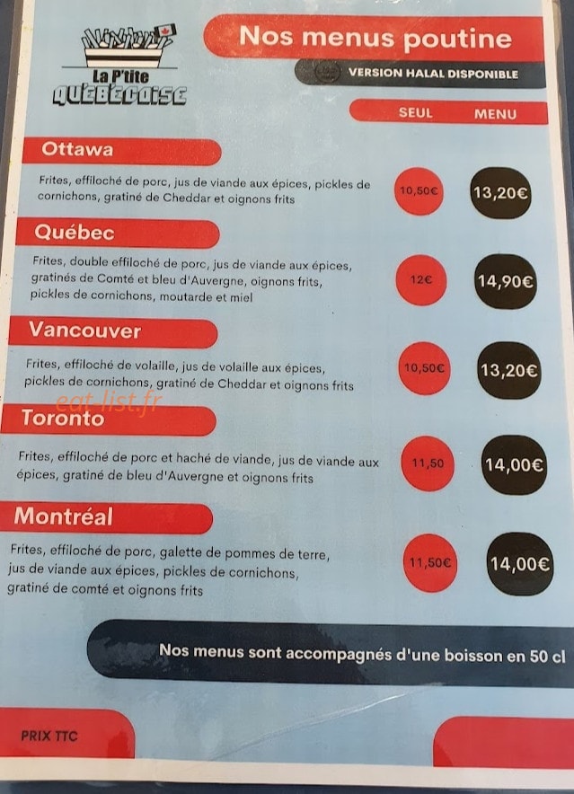 Le Hangar de la Dark Food — carte page 4