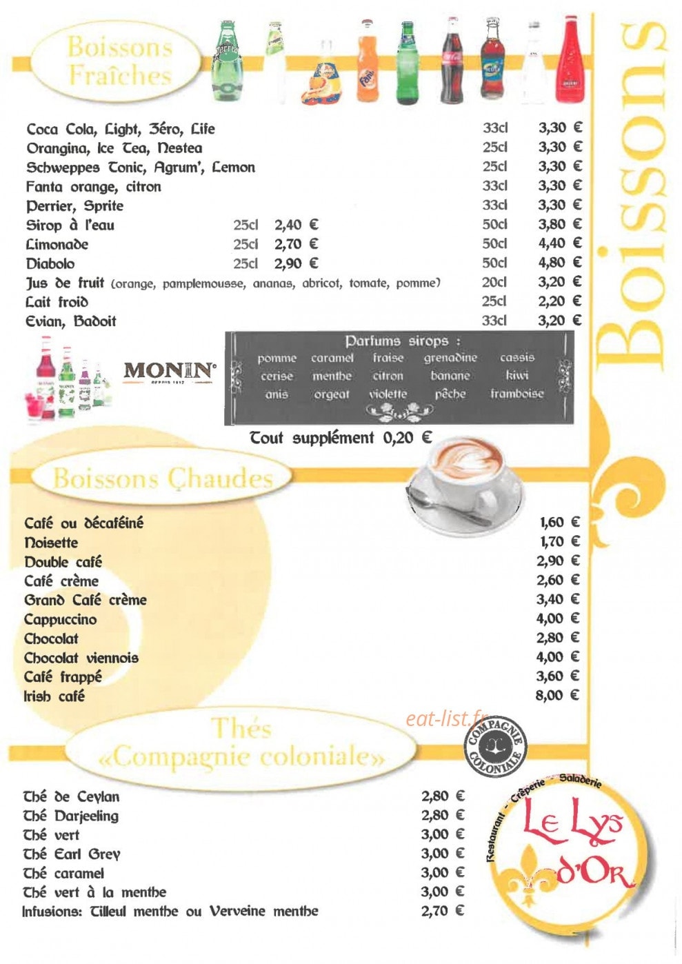 Le Lys d'Or — carte page 6