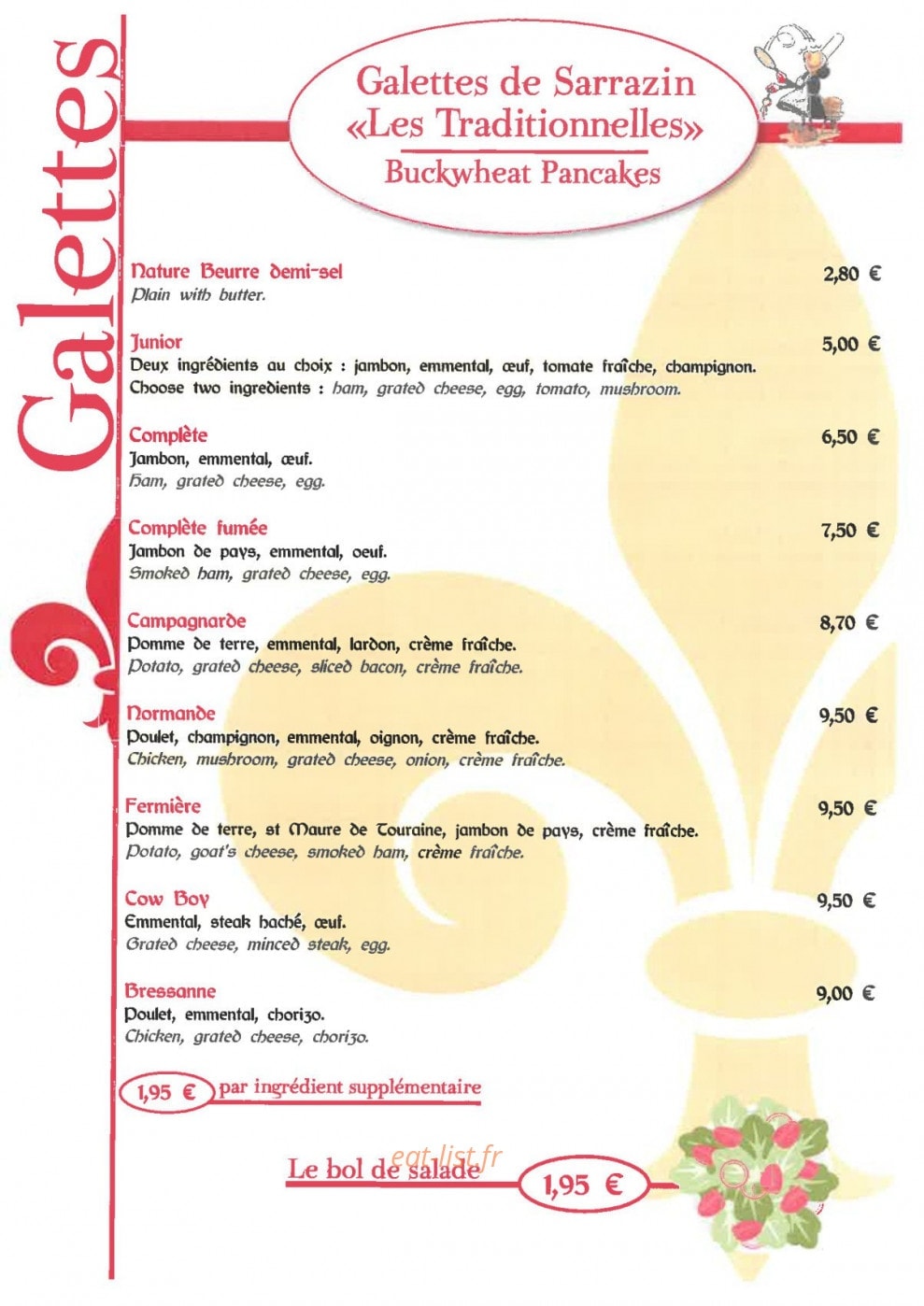 Le Lys d'Or — carte page 8