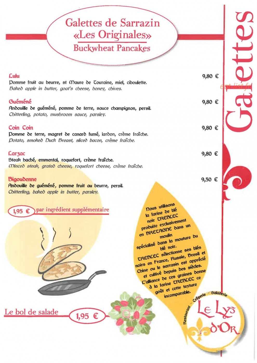 Le Lys d'Or — carte page 11