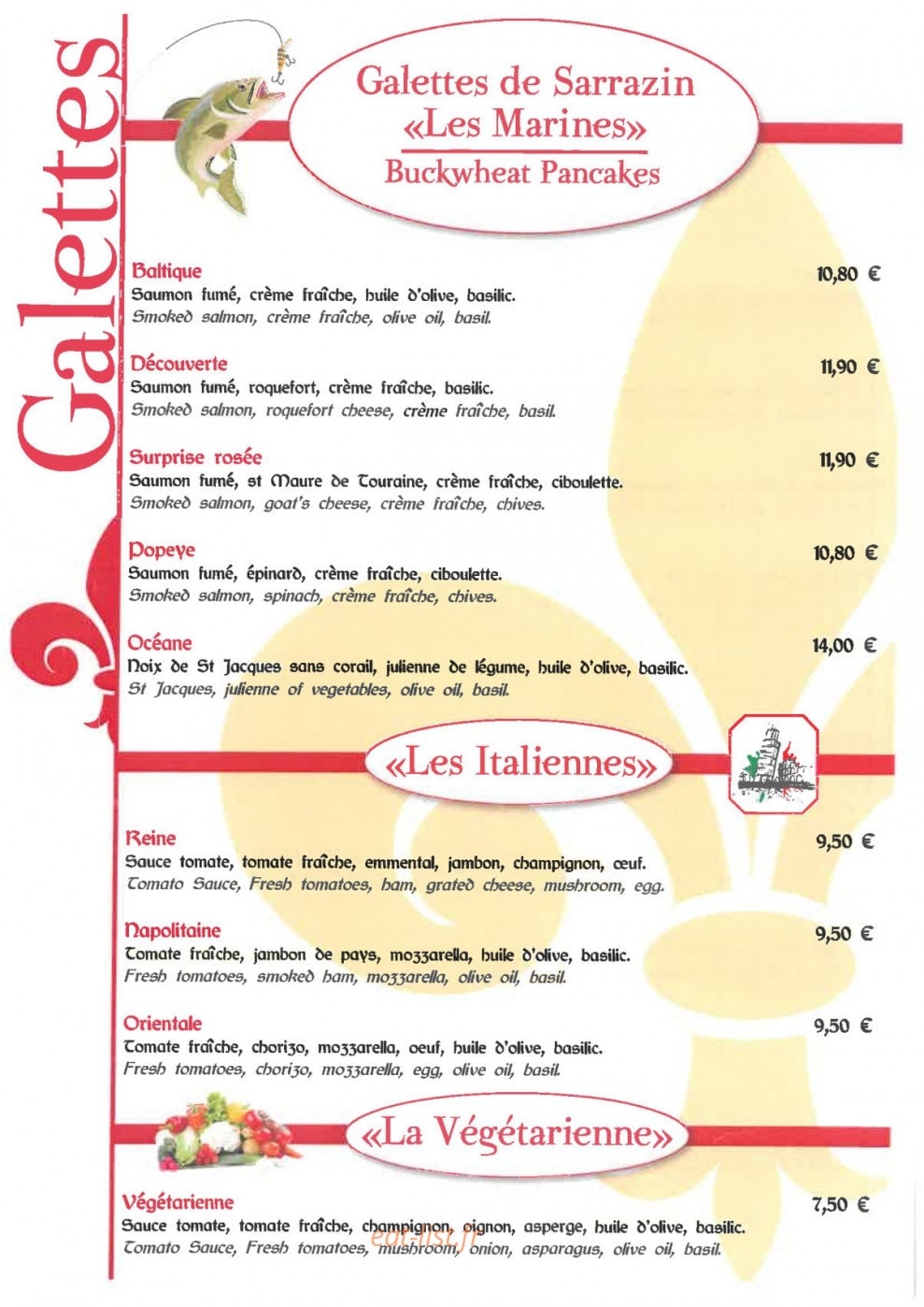 Le Lys d'Or — carte page 10