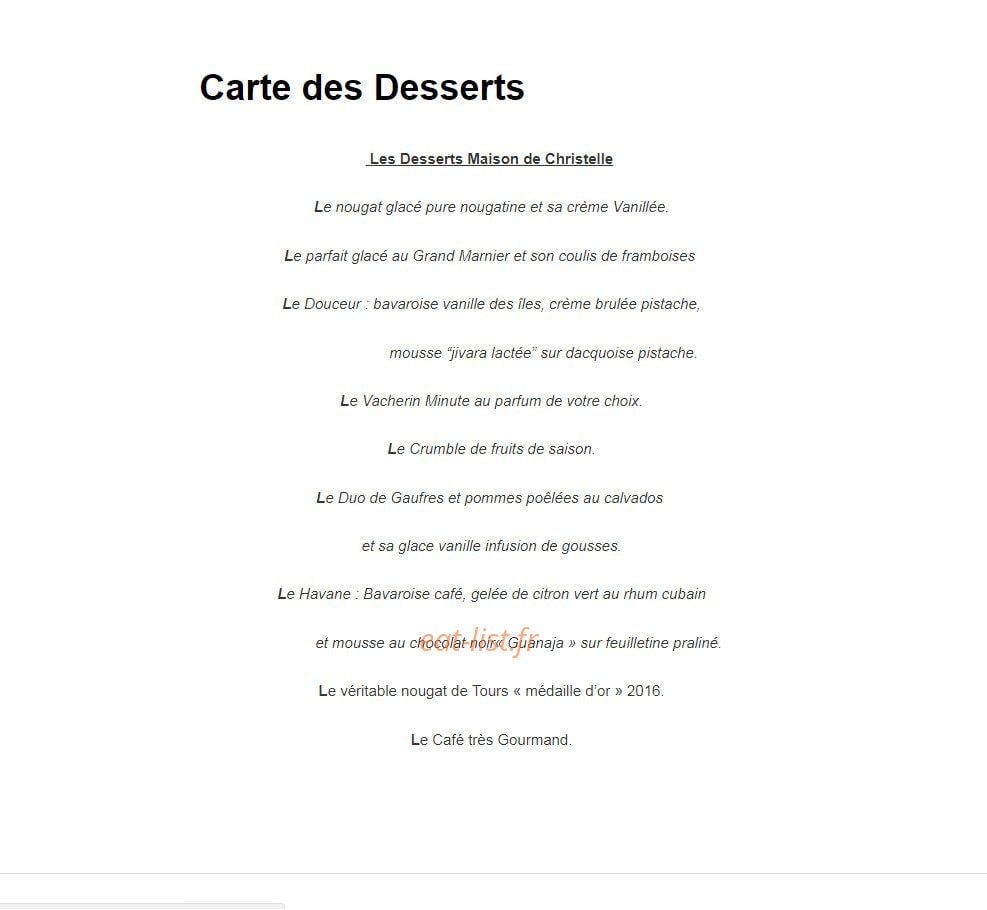 Le Mastroquet — carte page 3