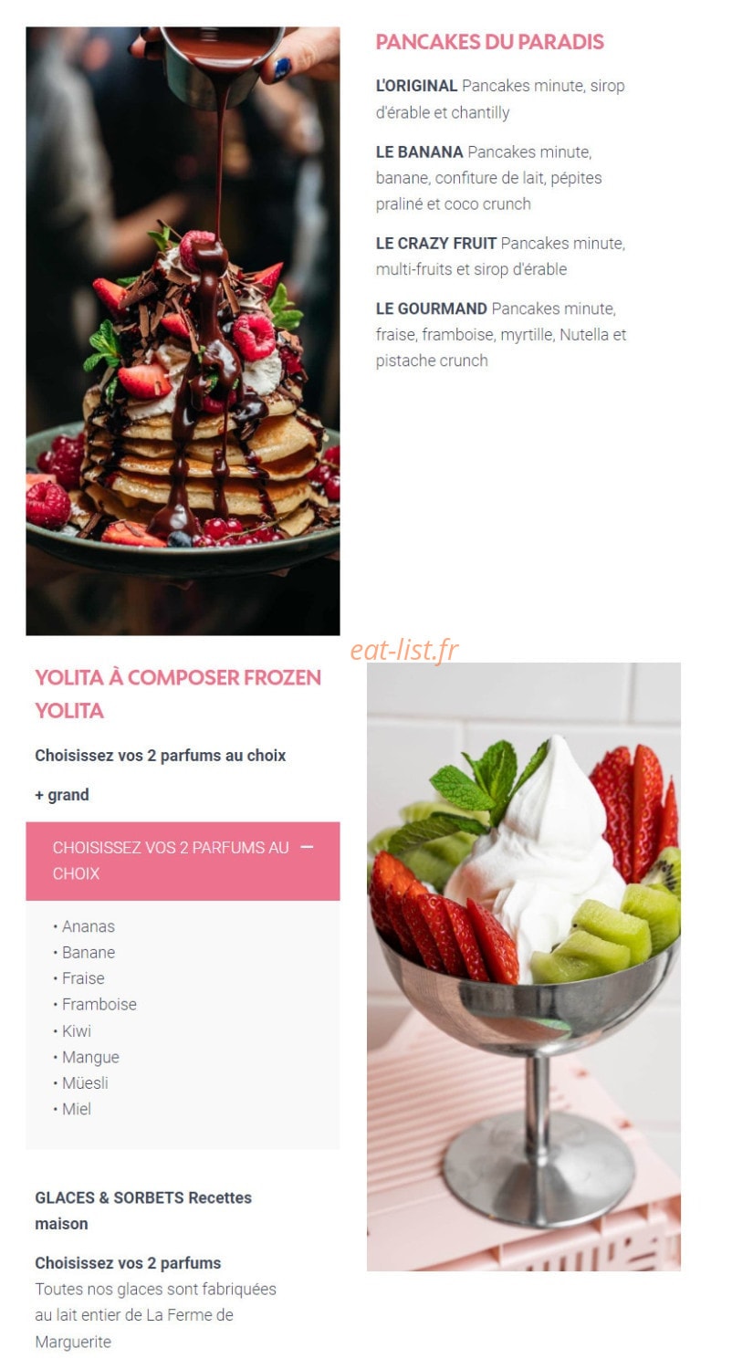 Le Paradis du Fruit — carte page 13