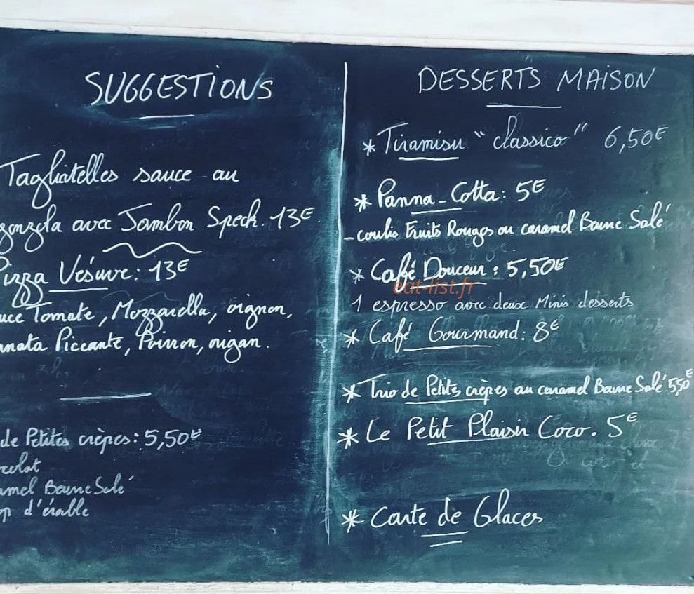 Le Piccata — carte page 1