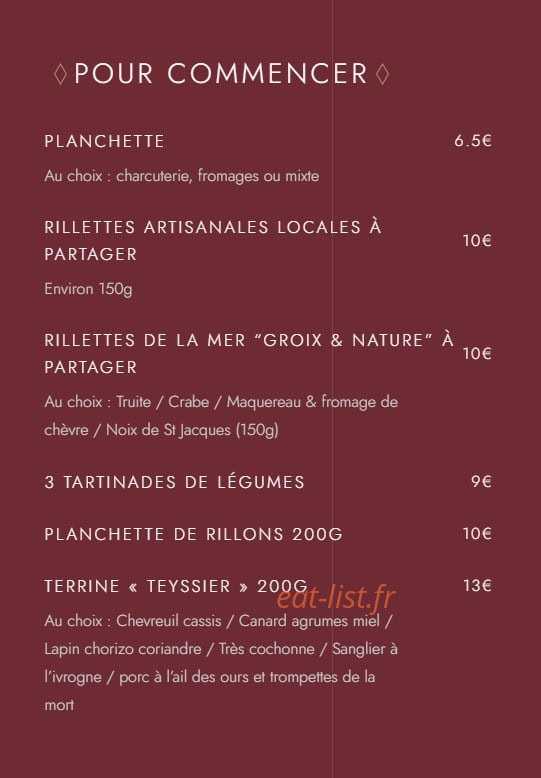 Le Triptyque — carte page 1
