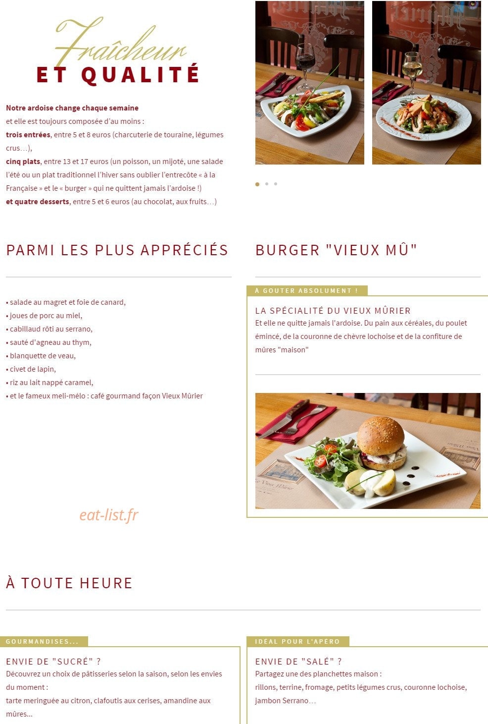 Le Vieux Mûrier — carte page 1