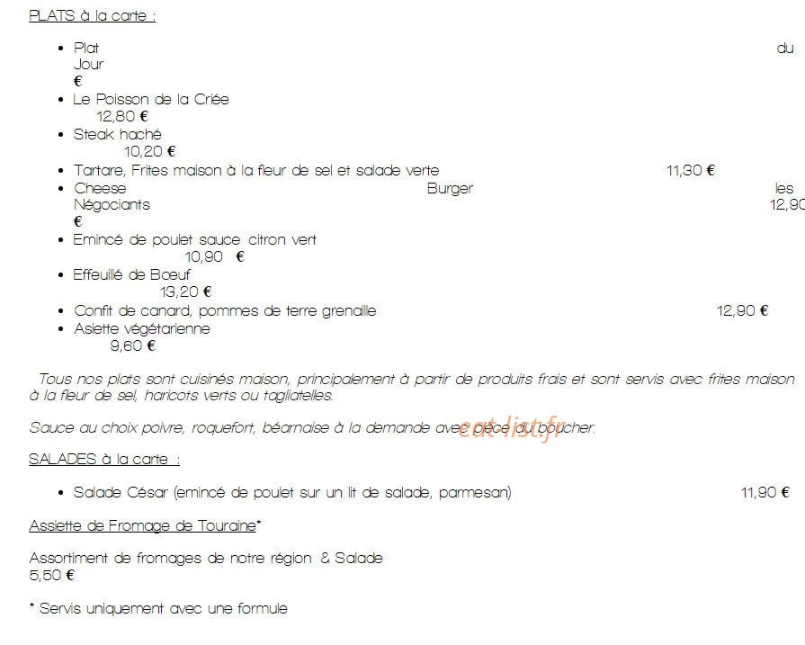 Les Négociants — carte page 2