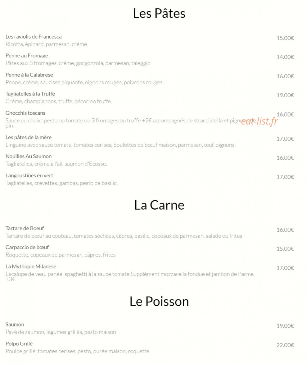 Mamma Mia — carte page 2