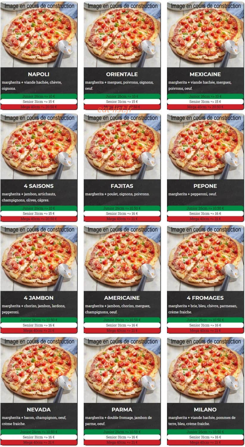 Milano Pizza — carte page 4