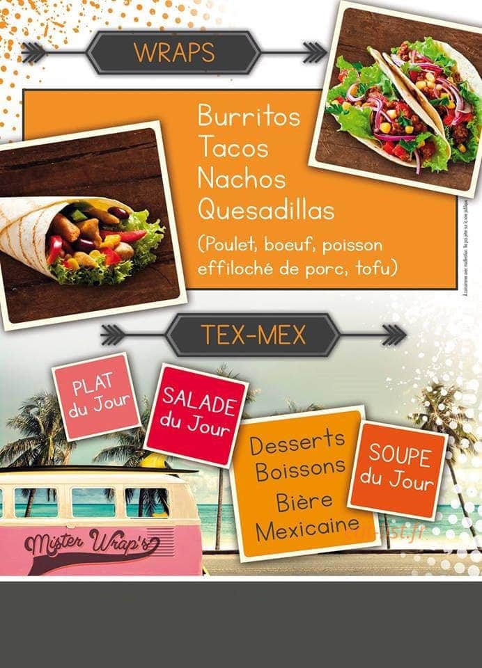Mister Wrap's — carte page 2
