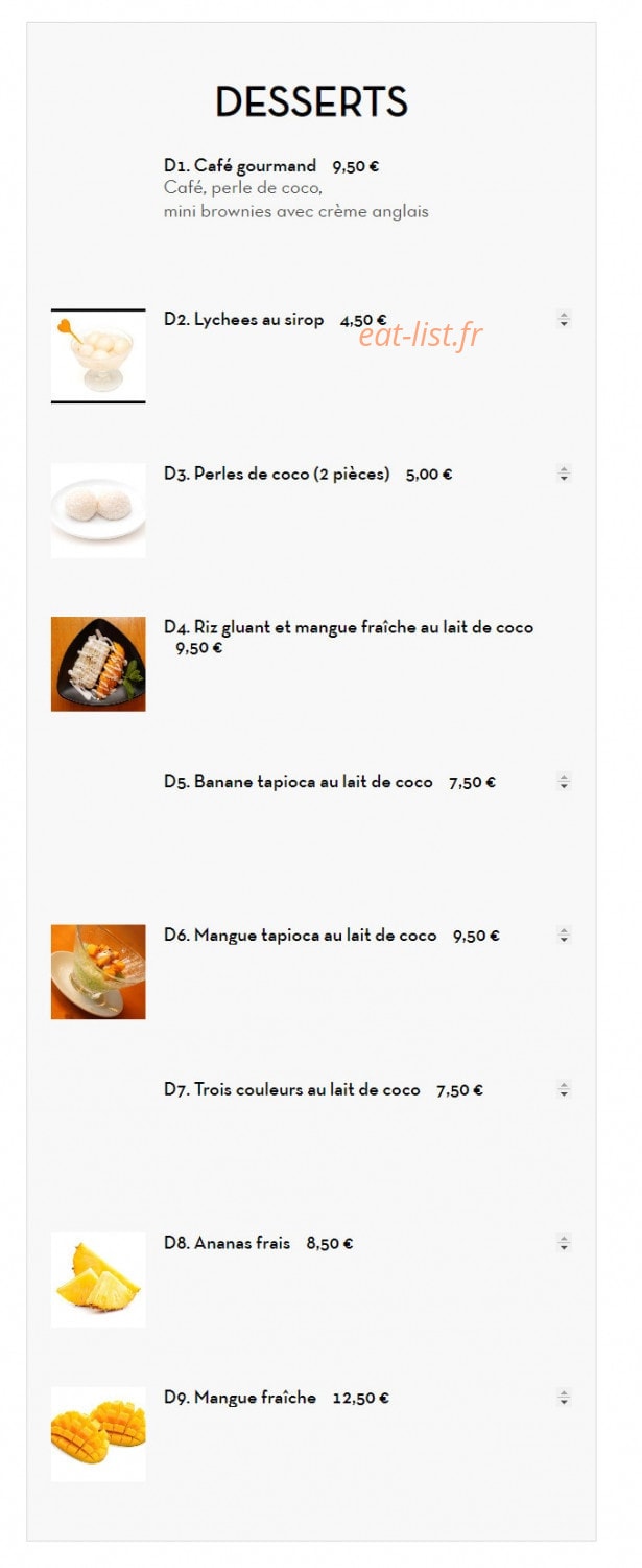Moom Thai — carte page 10