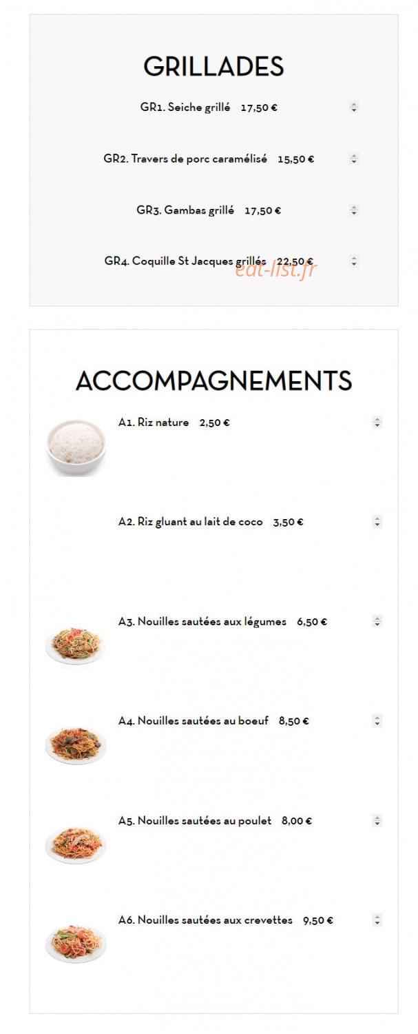 Moom Thai — carte page 9