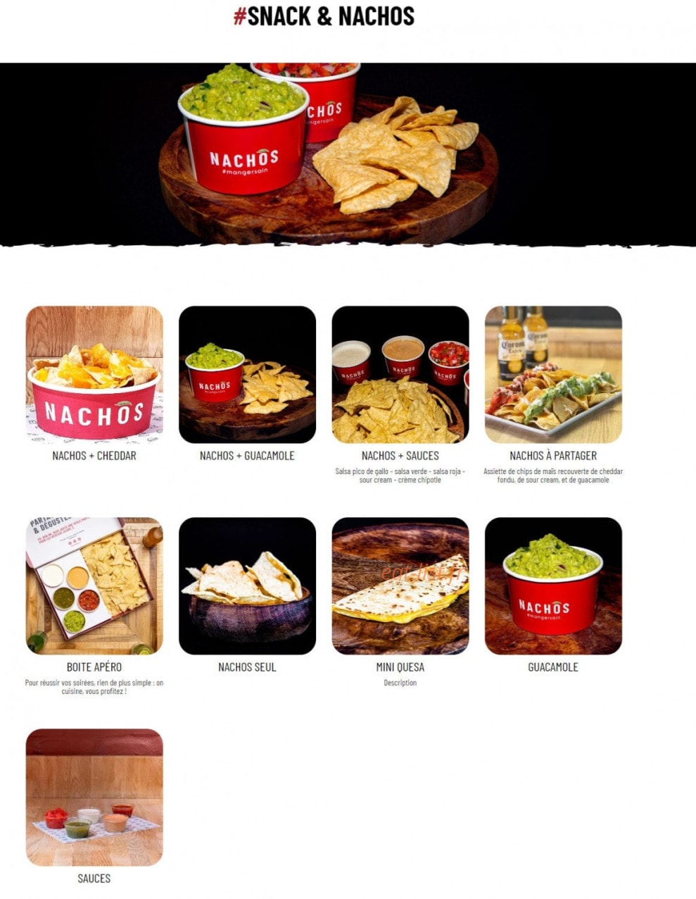 Nachos — carte page 5