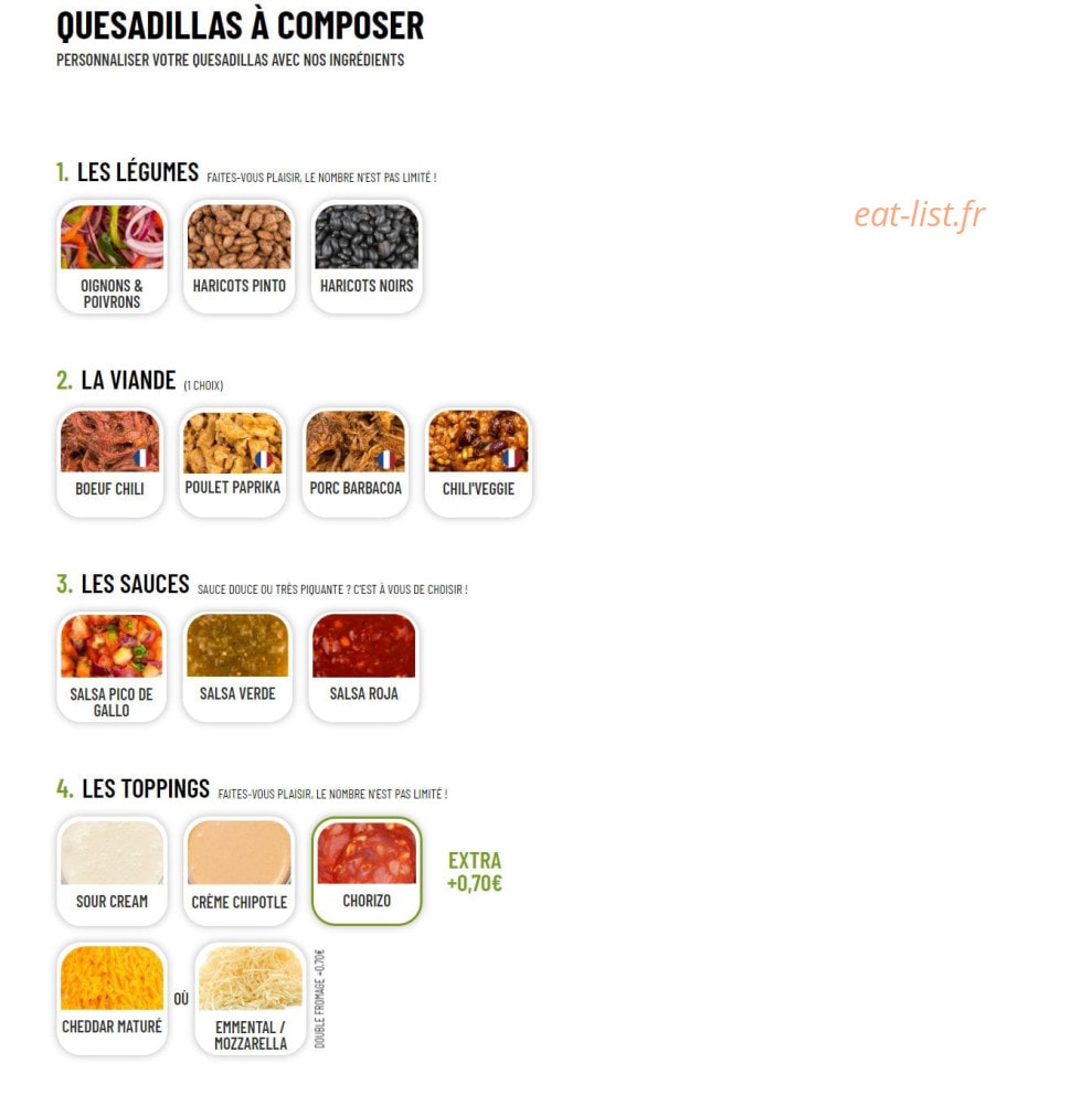 Nachos — carte page 4