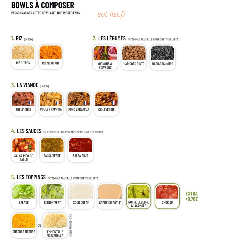 Nachos — carte page 3