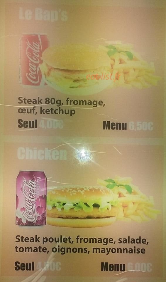 O'dwich Snack — carte page 3
