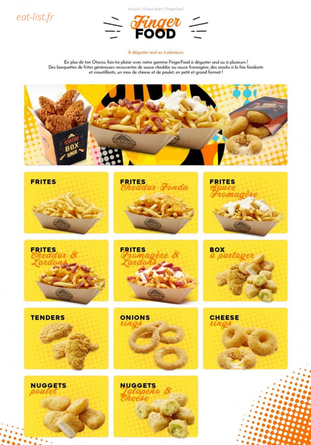 O'Tacos — carte page 5