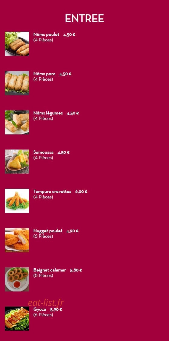 OI Izakaya — carte page 1
