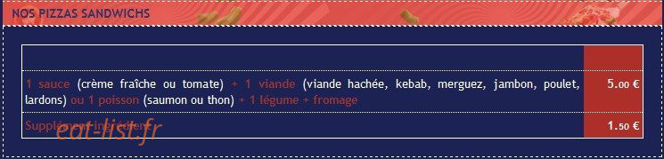 Pizza Délice — carte page 6