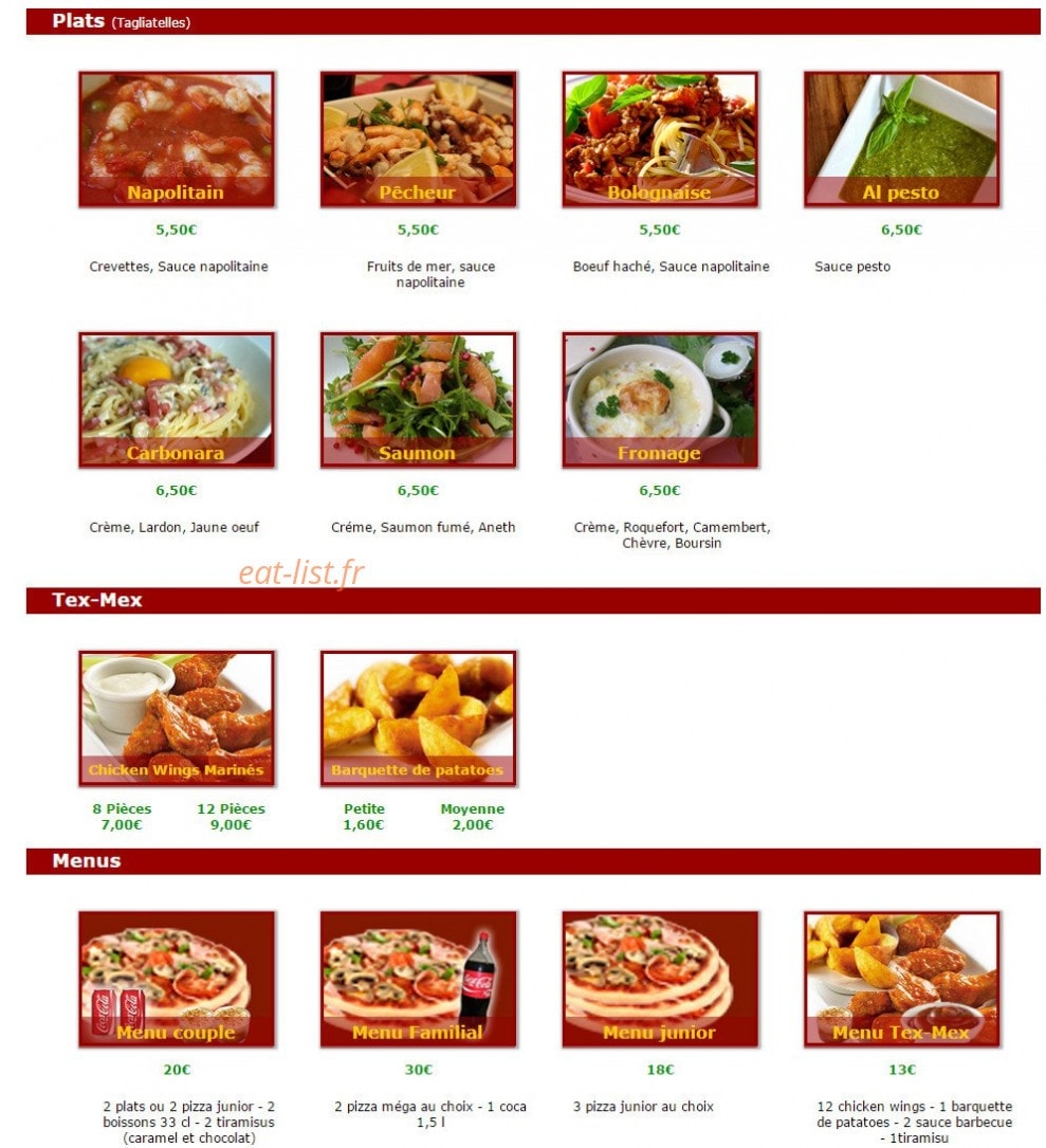 Pizza Roma — carte page 5