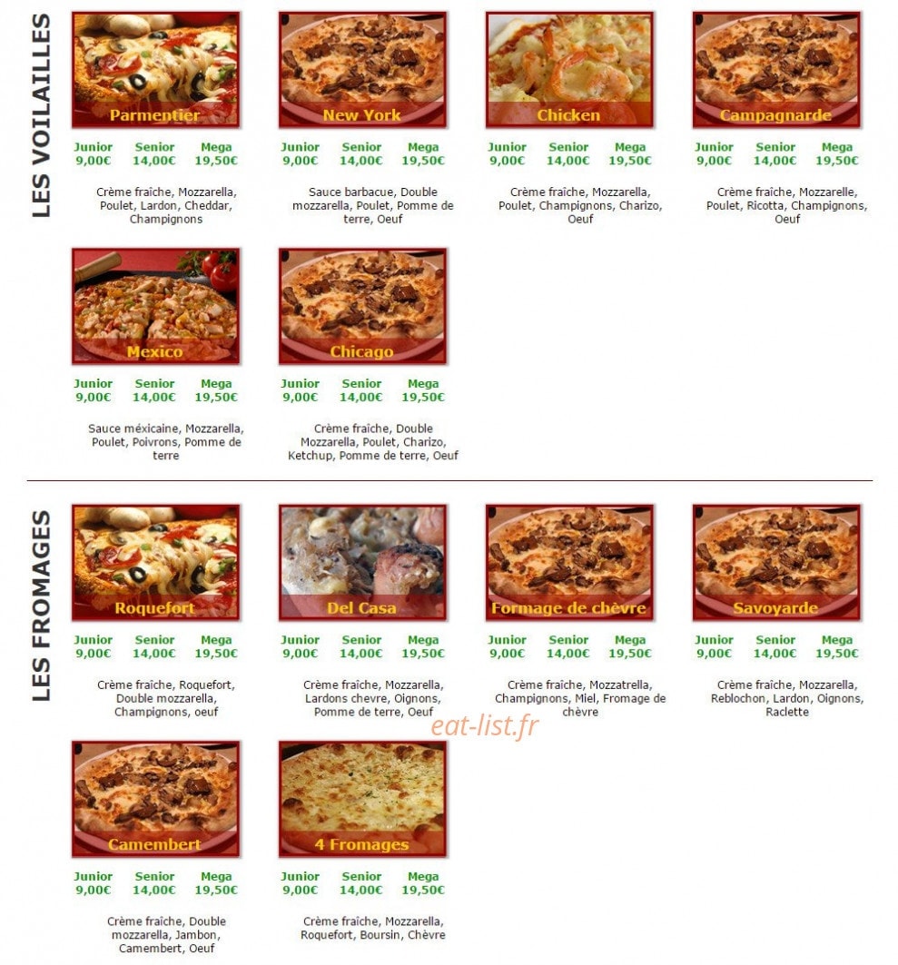 Pizza Roma — carte page 3
