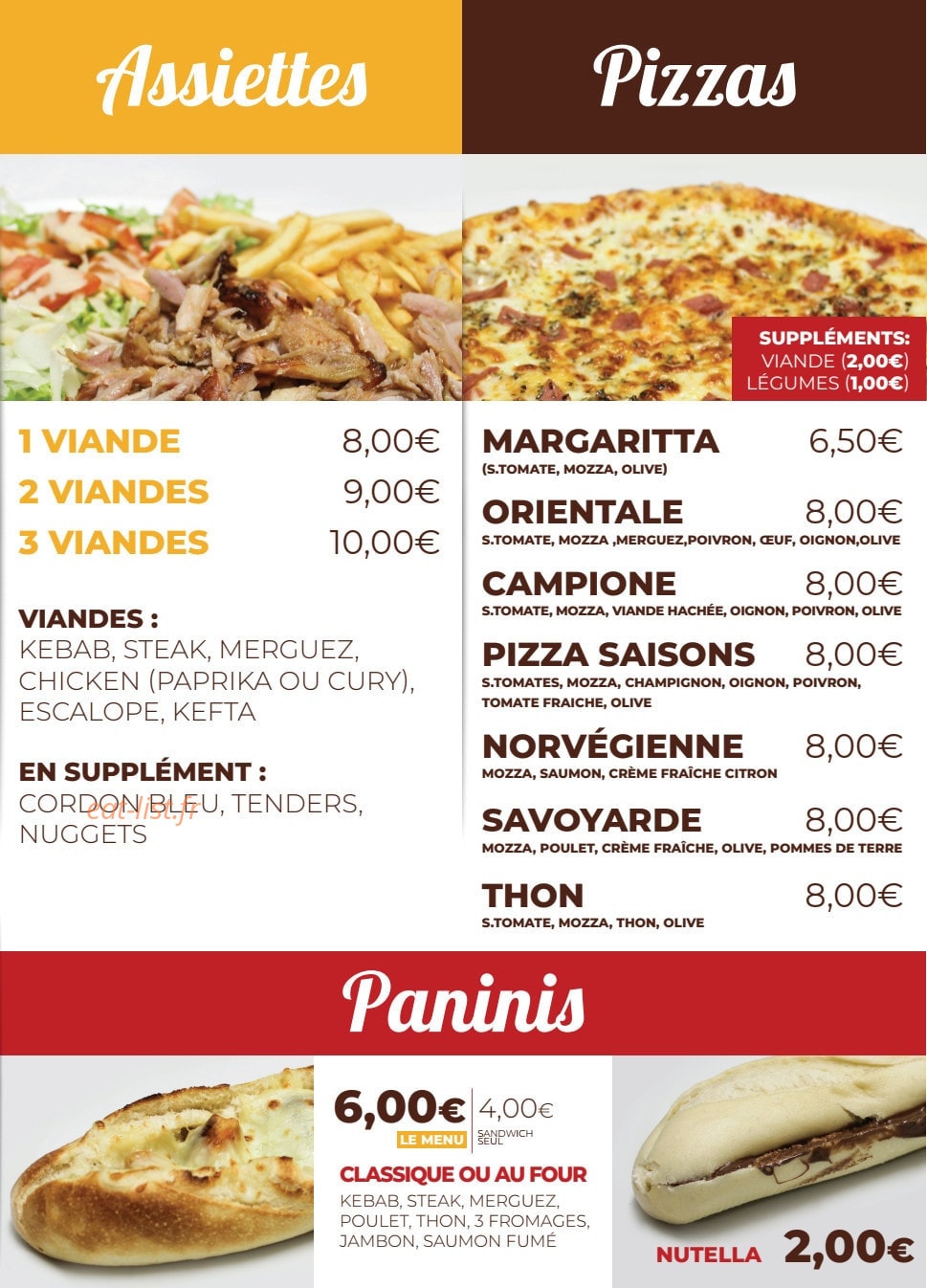 Planete Food — carte page 5