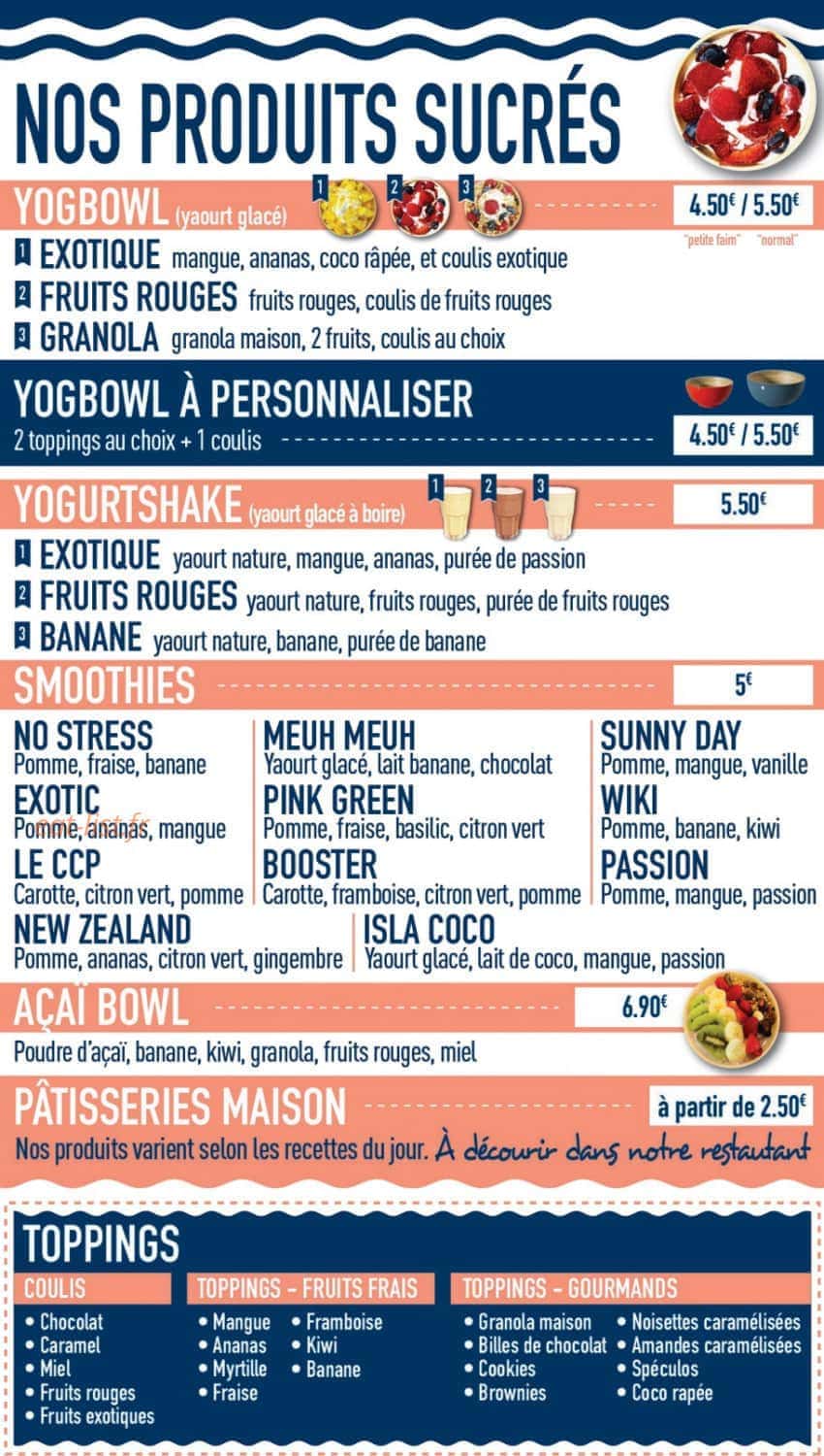 Poke & Bowl — carte page 3