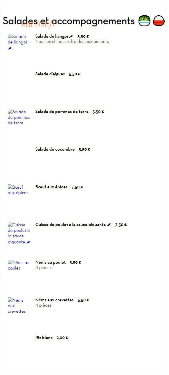 Shunfa Raviolis — carte page 8