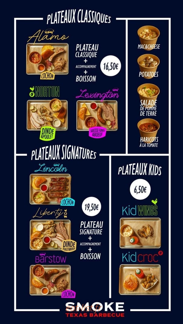 Smoke Texas BBQ — carte page 2