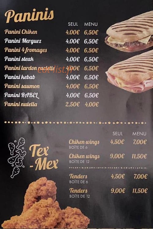 Snack Rabel — carte page 3