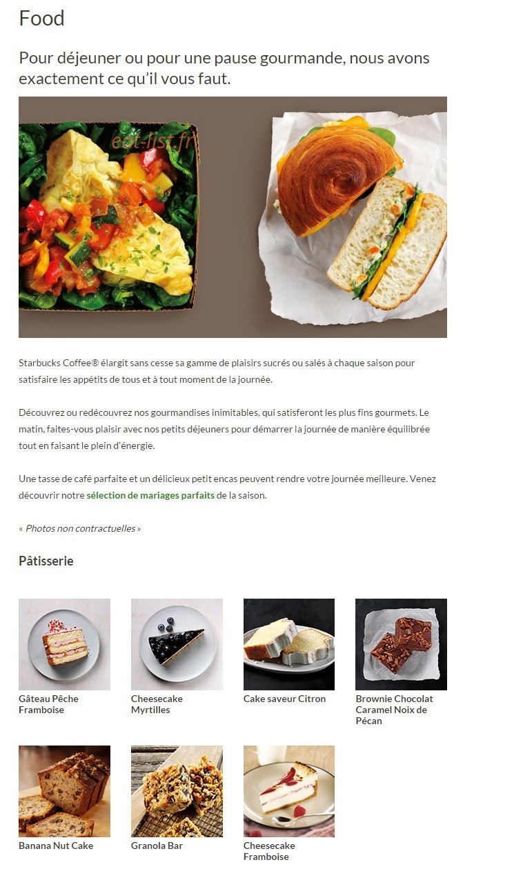 Starbucks — carte page 7
