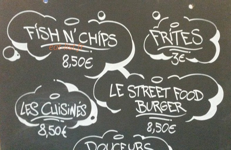 Street Food — carte page 1