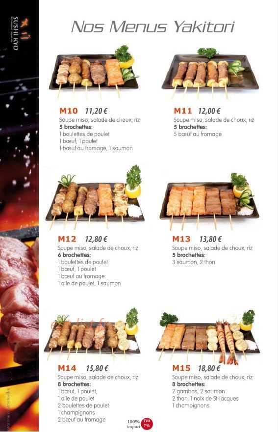Sushi Kyo — carte page 13