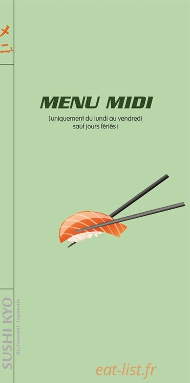 Sushi Kyo — carte page 9