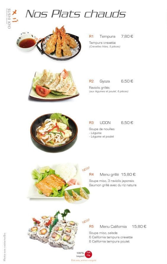 Sushi Kyo — carte page 8