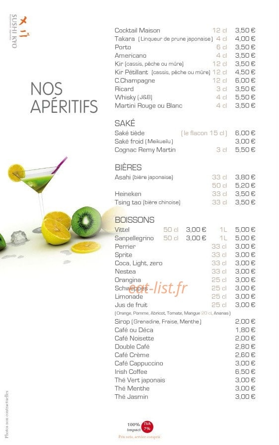 Sushi Kyo — carte page 21