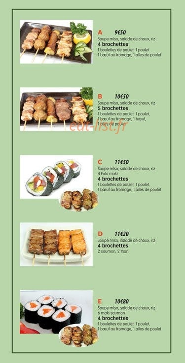 Sushi Kyo — carte page 10