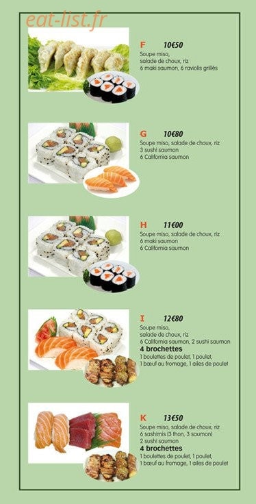 Sushi Kyo — carte page 11