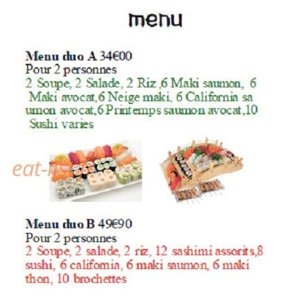 Sushi time — carte page 5