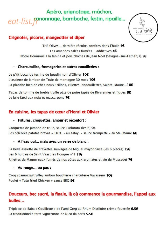Tutu — carte page 2