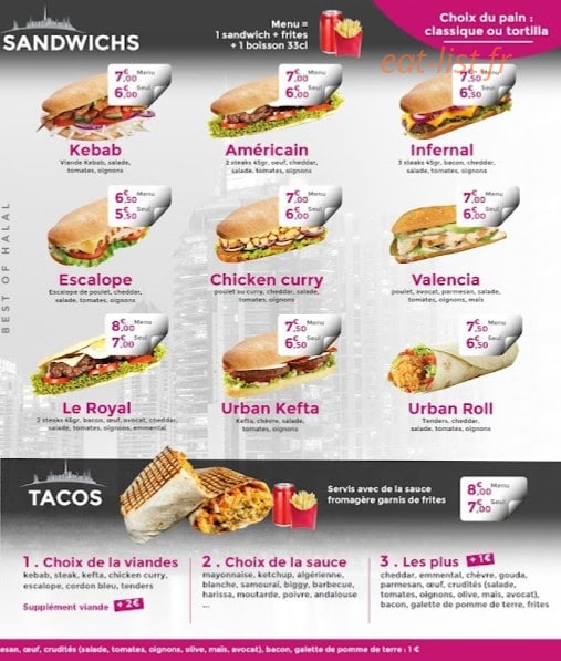 Urban king — carte page 2