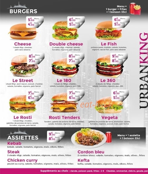Urban king — carte page 1