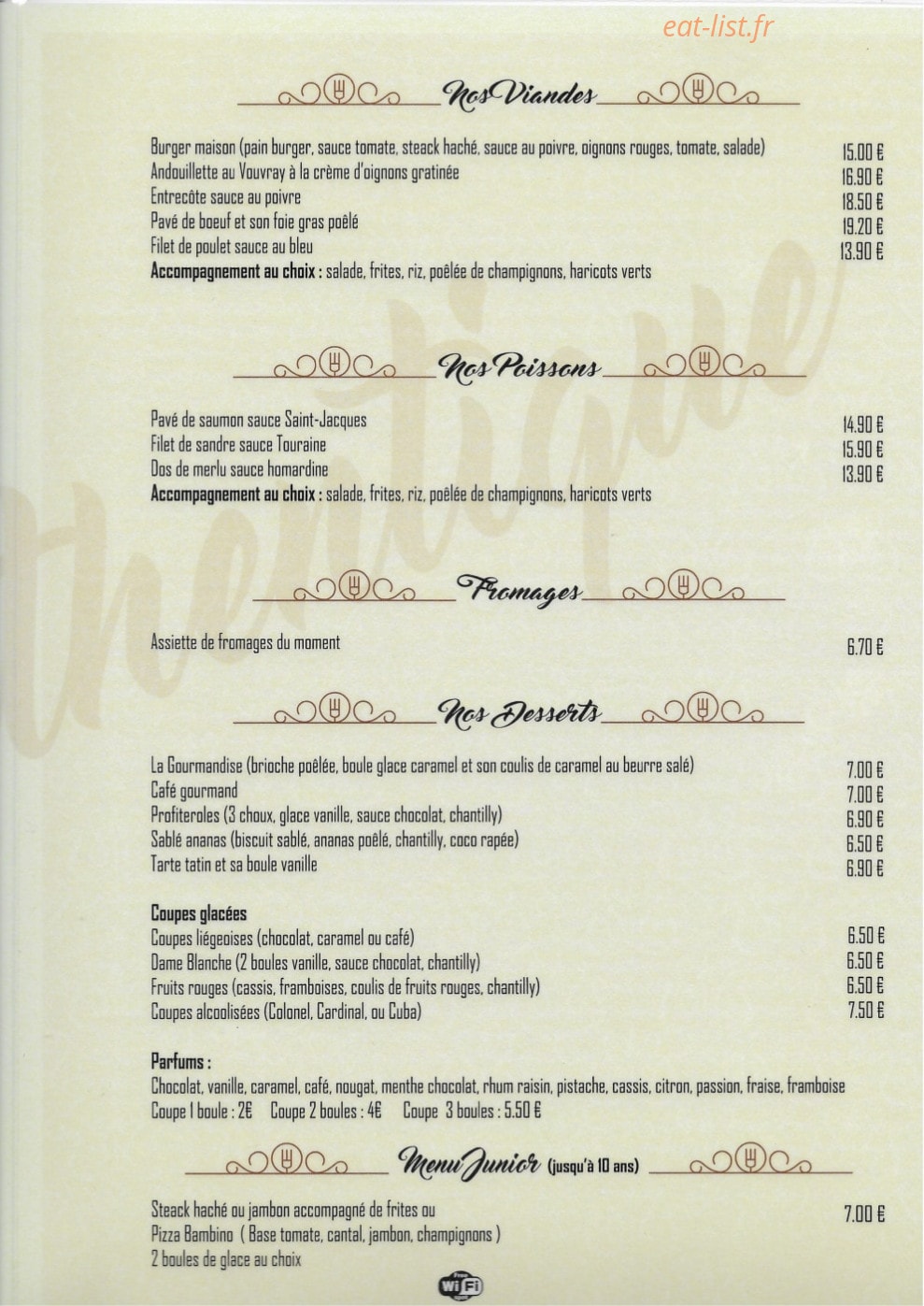 L'Authentique — carte page 3