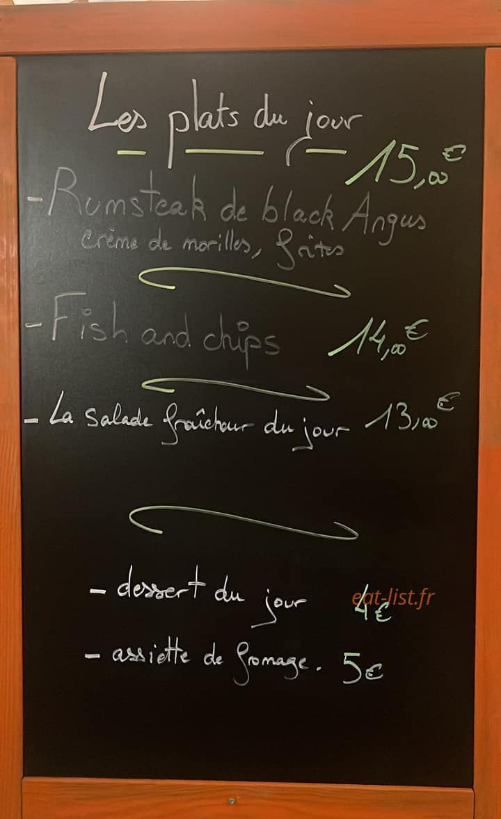 Le Gab'Bar — carte page 1
