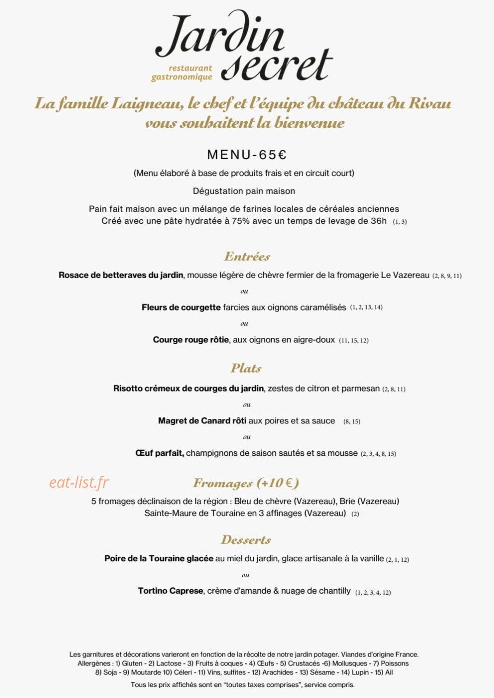 Jardin Secret — carte page 1